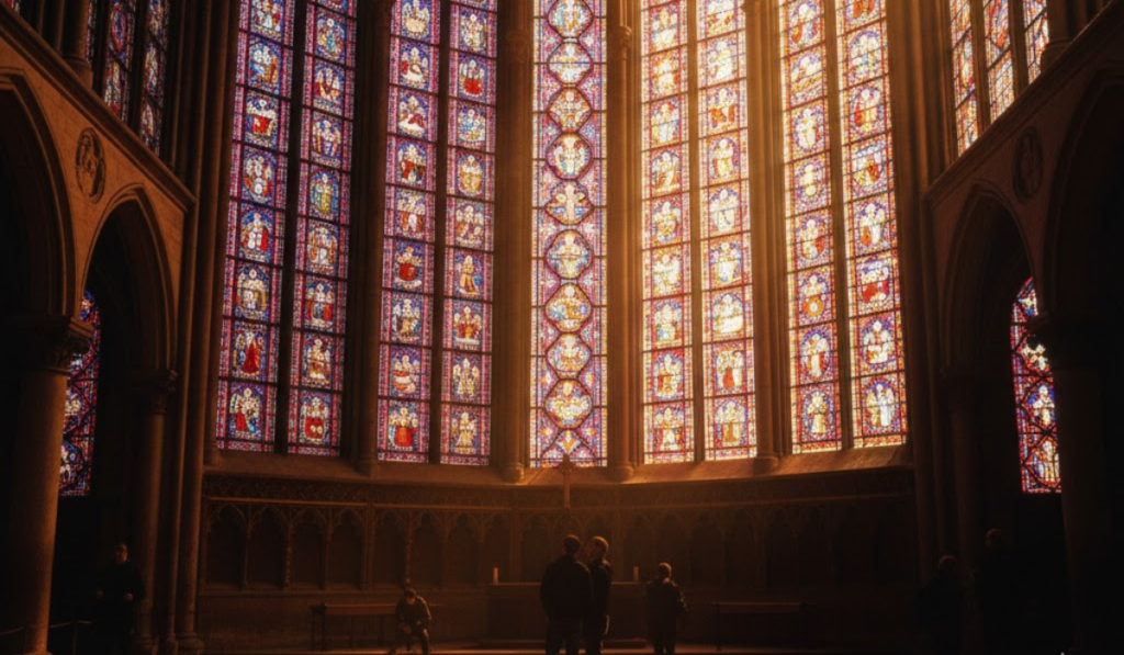 Sainte-Chapelle — Gothic chapel enormous stained glass
