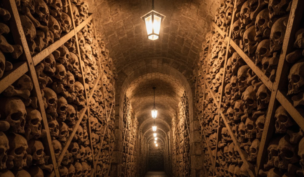 The Catacombs of Paris — eerie underground skull tunnels