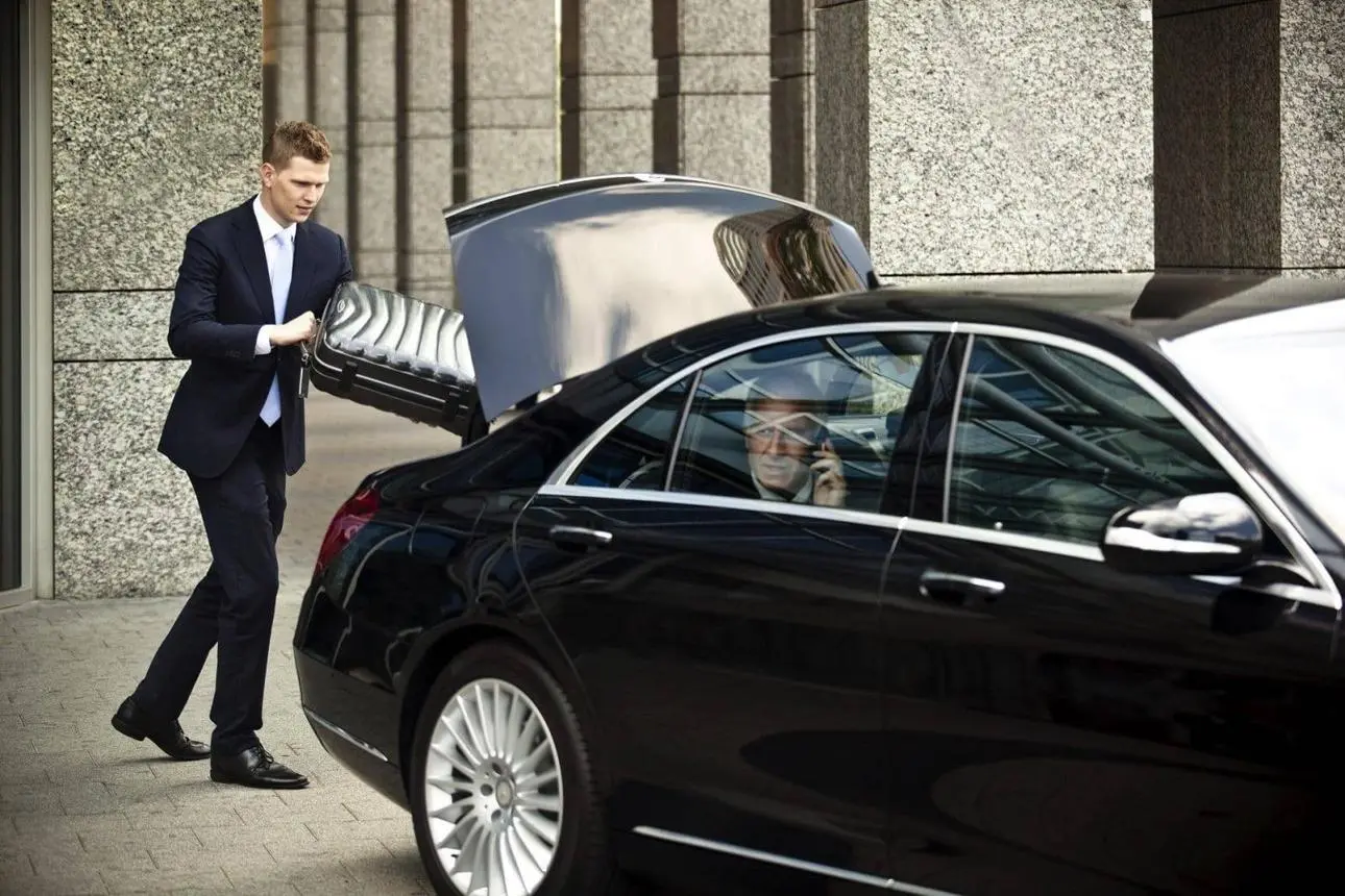 Private driver Paris luxury car interior